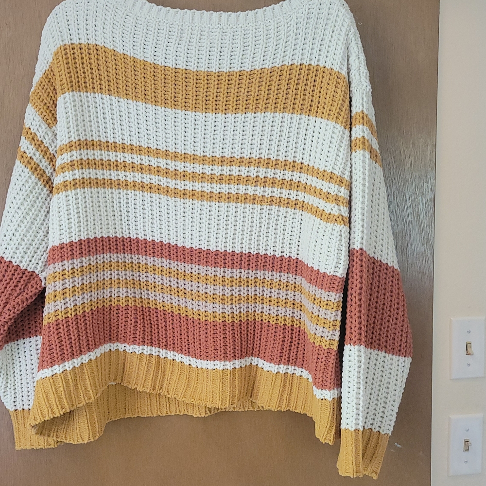 Pink Lily Colorblock Knit Sweater